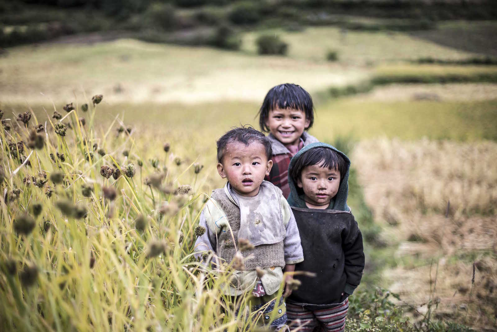 tirage photo ensemble chez les tsumbas du nepal