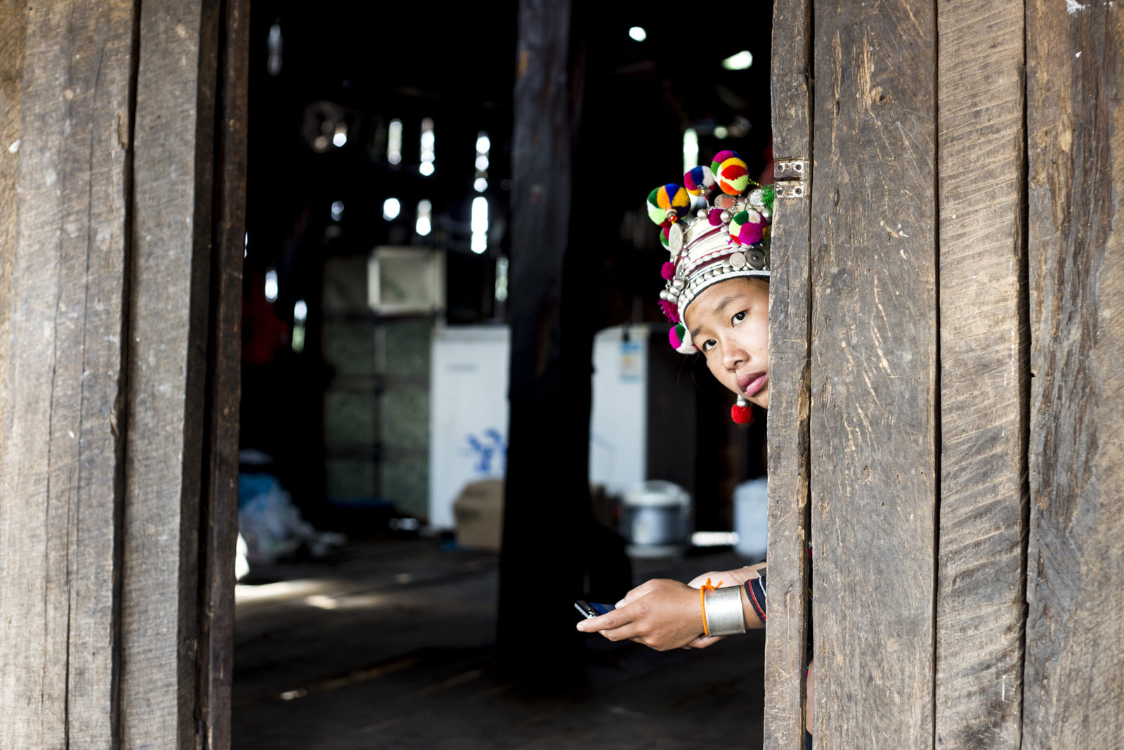 tirage photo modernisation menacante chez les Akhas du Laos