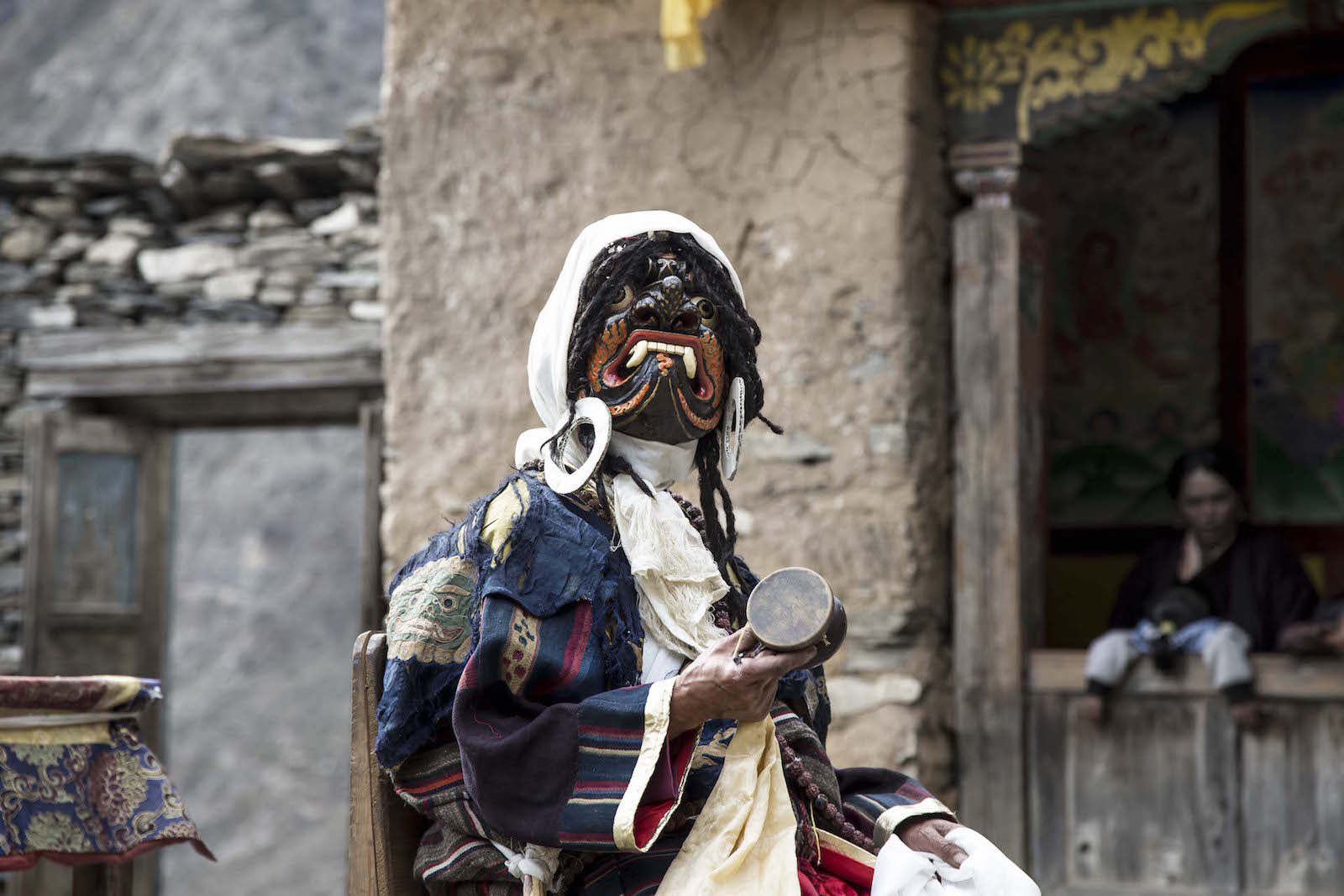 tirage photo festival bouddhiste chez les tsumbas du nepal